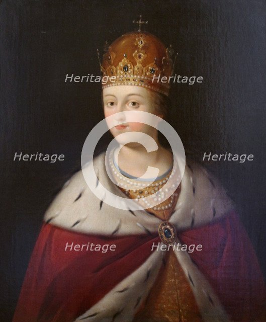 'Portrait of the Regent Sofia Alexeyevna', first half of 19th century. Artist: Unknown