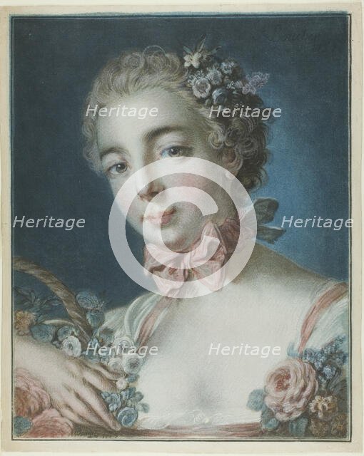 Head of Flora, July 3, 1769. Creator: Louis Marin Bonnet.