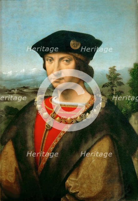 Portrait of Charles II d'Amboise, ca 1507. Creator: Solari (Solario), Andrea (1470-1524).
