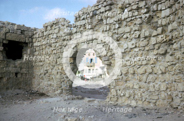 Arch in the seawall of Acre. Artist: Unknown