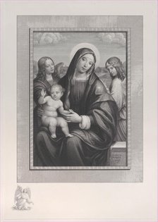 Madonna and Child with angels, 1822-88. Creator: Antonio Dalco.
