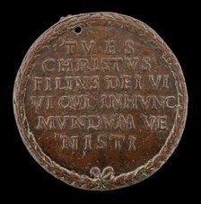 Inscription in a Wreath [reverse], c. 1500. Creator: Unknown.