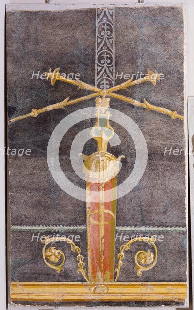 Fresco fragments (7), A.D. 50-79. Creator: Unknown.