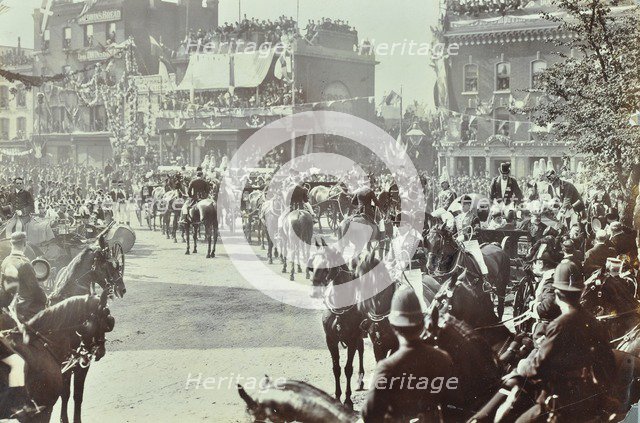 Official opening of the Blackwall Tunnel, Poplar, London, 1897. Artist: Unknown.