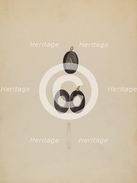 Locket, c. 1938. Creator: Vincent Burzy.