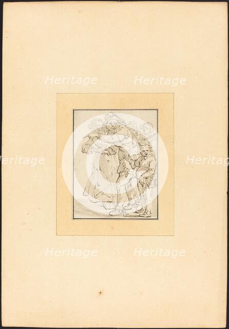 Old Man Pointing to the Left, 1780. Creator: Maria Catharina Prestel.