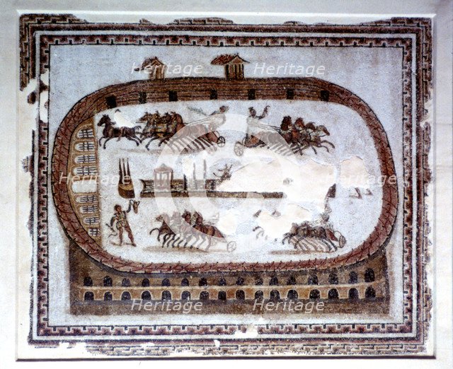 Games, Roman mosaic from Carthage, 2nd century AD. Artist: Unknown
