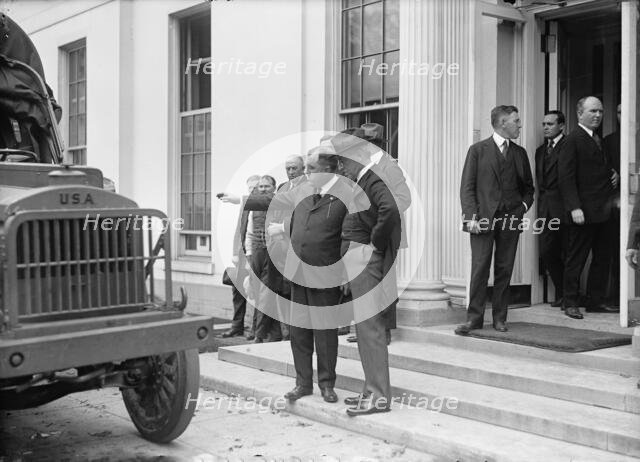 Army, U.S. Motor Truck Inspection, 1917. Creator: Harris & Ewing.