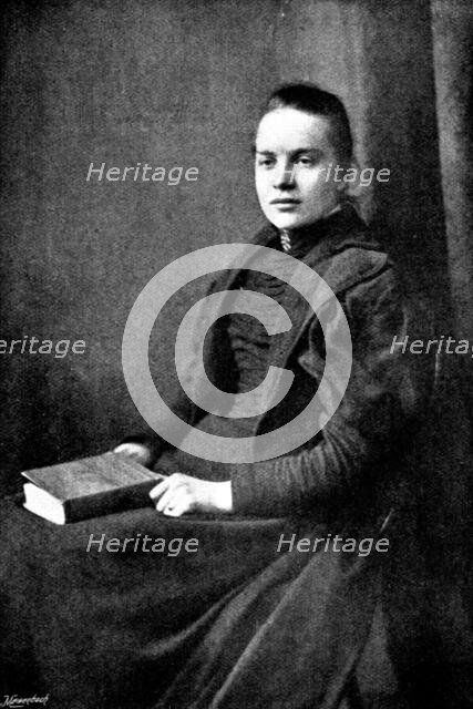 Fräulein Bocker, the only woman saved from the "Elbe" Disaster, 1895. Creator: Russell & Sons.