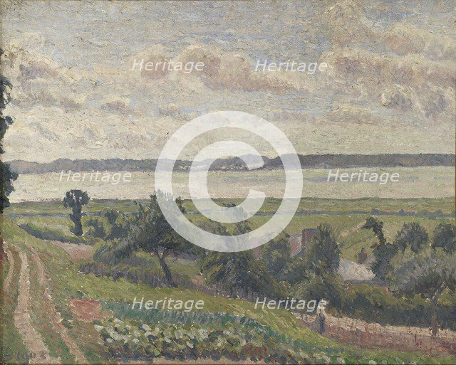 View over the Estuary, Harfleur, 1903. Artist: Lucien Pissarro.