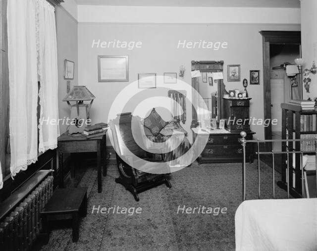 Bedroom, residence of Mr. Fair, 40 Putnam Avenue, Detroit, Mich., between 1905 and 1915. Creator: Unknown.