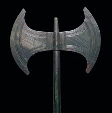 Minoan gold votive double-axe, 15th century. Artist: Unknown