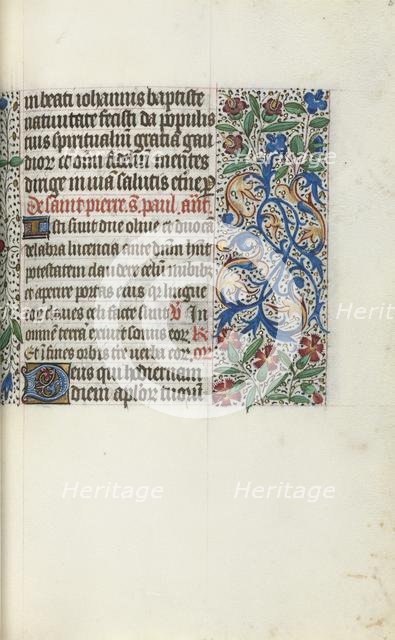 Book of Hours (Use of Rouen): fol. 51r, c. 1470. Creator: Master of the Geneva Latini (French, active Rouen, 1460-80).