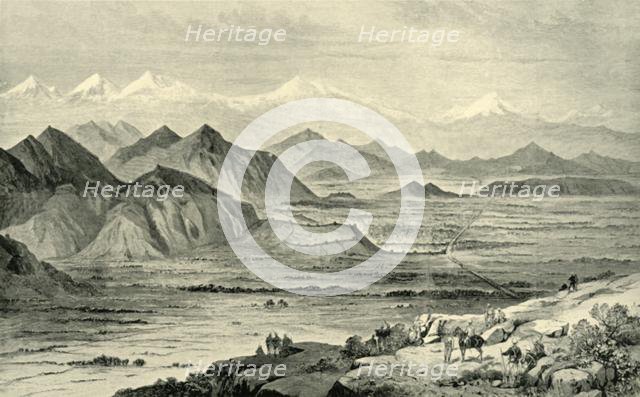'Kabul, Looking North from the Hill above the British Camp at Beni Hissar, October 8, 1879', (1901). Creator: Unknown.