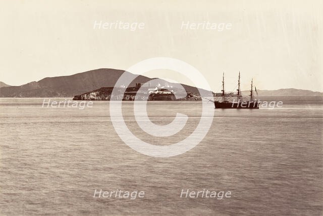 Alcatraz Island, San Francisco, 1868-69, printed ca. 1876. Creator: Carleton Emmons Watkins.