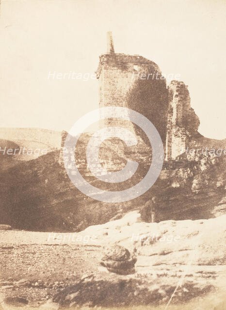 St. Andrews. The Fore Tower of the Castle, 1843-47. Creators: David Octavius Hill, Robert Adamson, Hill & Adamson.