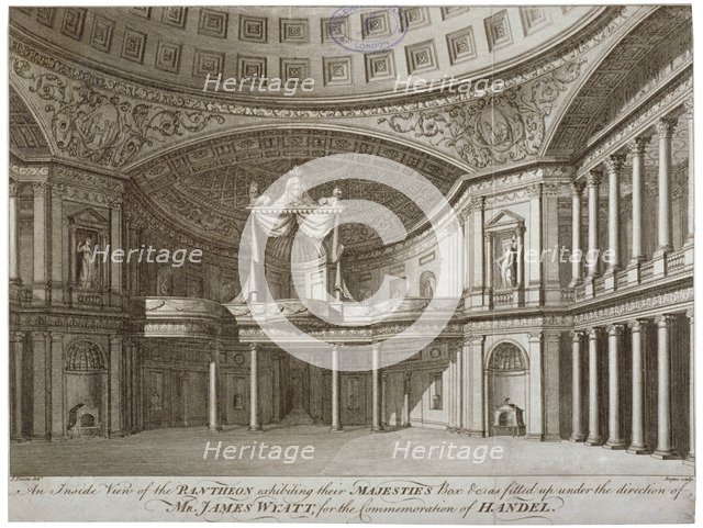 Interior of the Pantheon, Oxford Street, Westminster, London, 1784. Artist: William Angus