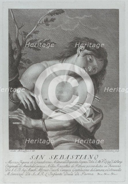 The Martyrdom of Saint Sebastian, ca. 1796. Creators: Cosimo Colombini, Carlo Bozzolini.