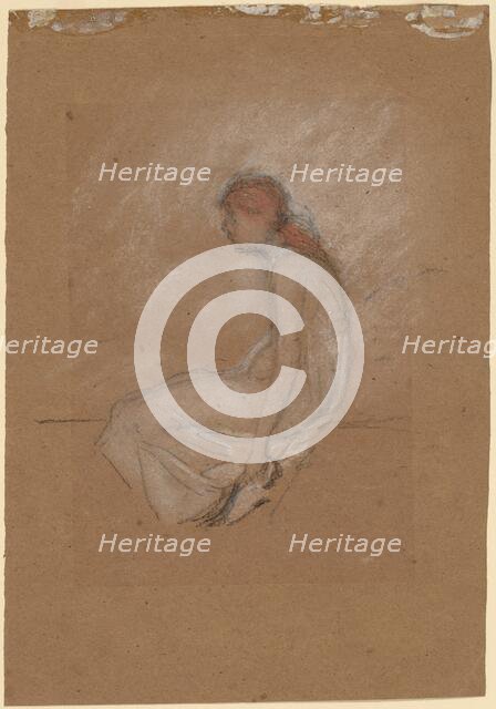 Seated Woman with Red Hair, 1870/1873. Creator: James Abbott McNeill Whistler.