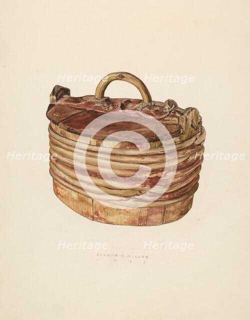 Butter Tub, 1938. Creator: Eugene C. Miller.