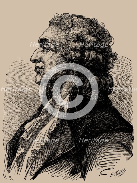 Portrait of Marie Jean Antoine Nicolas Caritat, Marquis de Condorcet (1743-1794), .