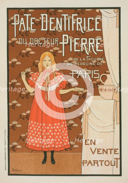 Affiche pour la "Pâte dentifrice du docteur Pierre"., c1896. Creator: Louis Maurice Boutet de Monvel.
