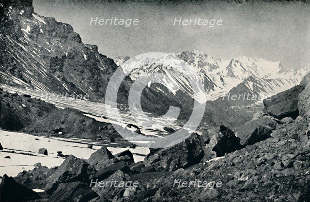 'The Southern Precipice of Aconcagua', 1911. Artist: Unknown.