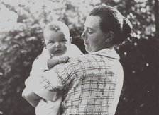 Hilde Mangold (1898-1924) with her baby, 1924. Artist: Anonymous  