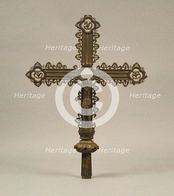 Processional Cross, Irish, early 20th century (original dated 15th century). Creator: Unknown.