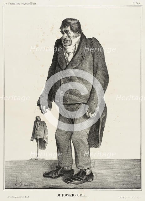 M. Royer-Col..., 1833. Creator: Honore Daumier.