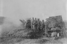 German field gun in action, between 1914 and c1915. Creator: Bain News Service.