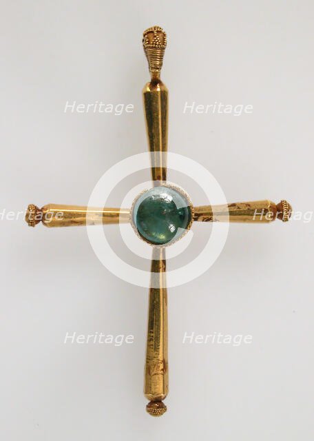 Pendant in the form of a Latin Cross, Byzantine style, late 19th-20th century (Byzantine style). Creator: Unknown.