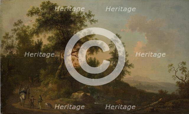 A Horsecart Leaving a Forest, c1760s. Creator: Friedrich Wilhelm Hirt.