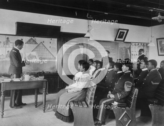 Hampton Institute, Hampton, Va., 1899 - male and female African American and Indian..., 1899 or 1900 Creator: Frances Benjamin Johnston.