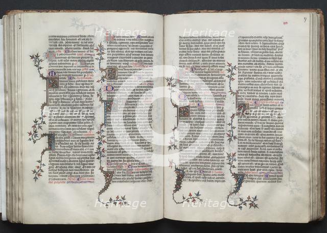The Gotha Missal: Fol. 86v, Text, c. 1375. Creator: Master of the Boqueteaux (French); Workshop, and.
