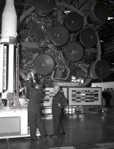 Eisenhower visits the George C. Marshall Space Flight Center, Alabama, USA. Creator: NASA.