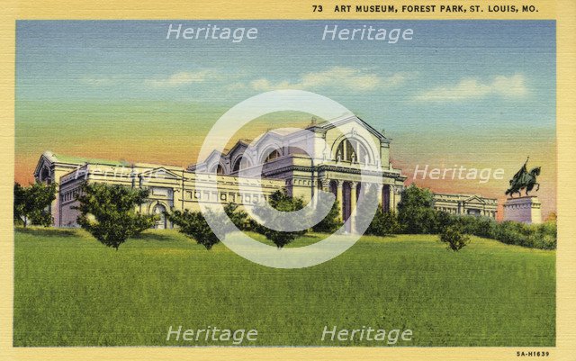 The Art Museum, Forest Park, St Louis, Missouri, USA, 1935. Artist: Unknown
