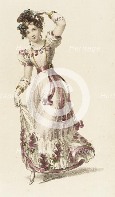 Fashion Plate (Ball Dress), 1827. Creator: Rudolph Ackermann.