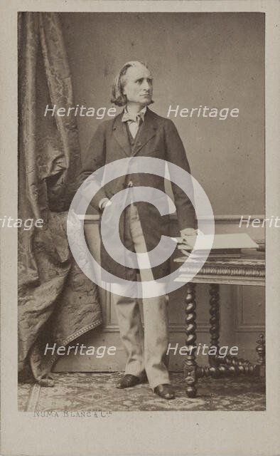 Portrait of the Composer Franz Liszt (1811-1886), c. 1870. Creator: Blanc, Numa (1816-1897).
