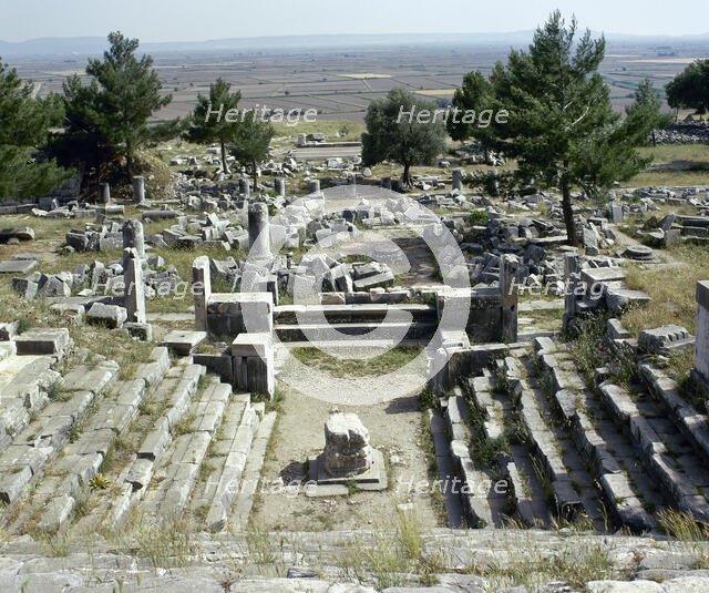 Bouleuterion (senate house), Priene, Agora, Ionia, Anatolia, Turkey, 2nd century (1999). Creator: Unknown.
