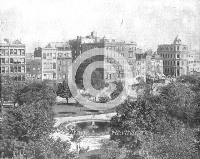 Union Square, New York, USA, c1900.  Creator: Unknown.