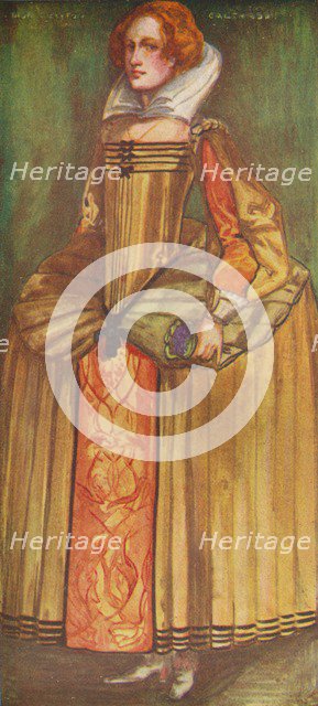 'A Woman of the Time of Elizabeth', 1907. Artist: Dion Clayton Calthrop.