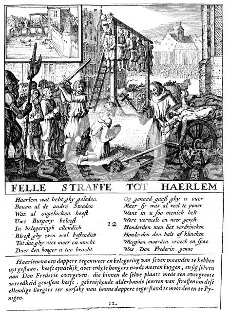 Protestants in the Netherlands executed for heresy during Duke of Alva's repressive rule (1567-73). Artist: Unknown