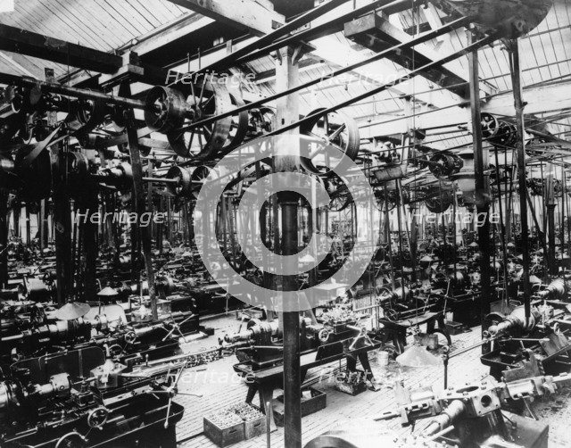 The Austin car factory at Longbridge, Birmingham, 1913. Artist: Unknown
