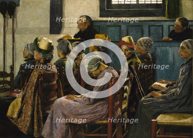 The Sermon, 1886. Creator: Gari Melchers.