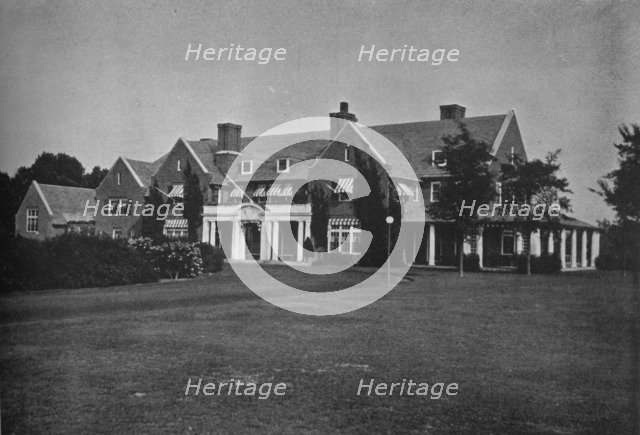 Entrance front, Essex County Club, Manchester, Massachusetts, 1925. Artist: Unknown.