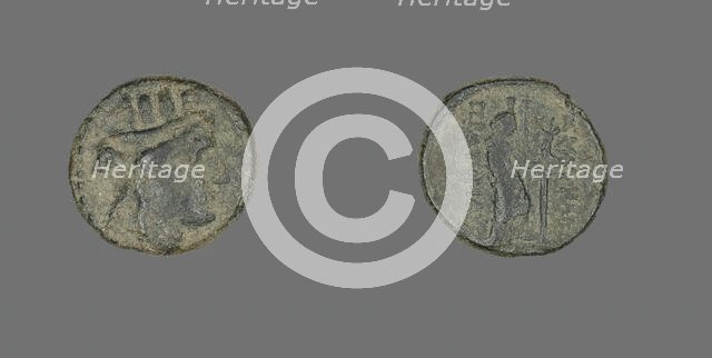 Coin Depicting the Goddess Kybele, 2nd century BCE. Creator: Unknown.