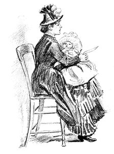 Sketches at the General Register Office, Somerset House: The Girl He Left Behind Him, 1890. Creator: Unknown.