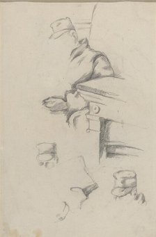 Father of the Artist [verso], c. 1865/1870. Creator: Paul Cezanne.