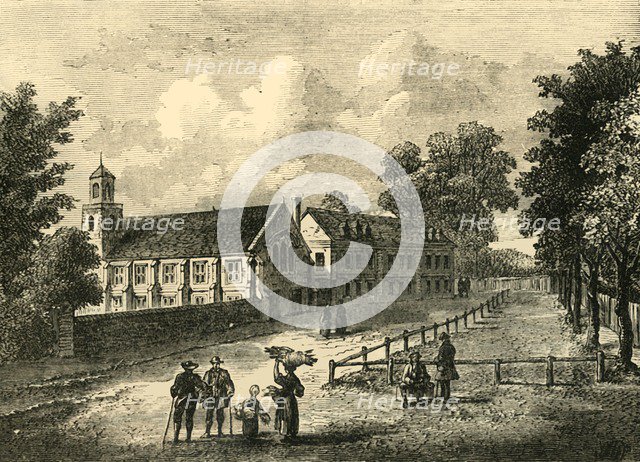 'Dulwich College in 1750', (c1878). Creator: Unknown.